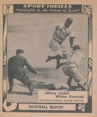 1948 Swell Sport Thrills Football Block! #17 Baseball Card