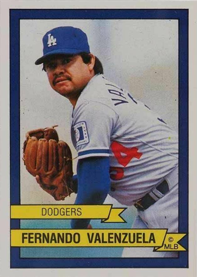 1989 Panini Stickers Fernando Valenzuela #103 Baseball Card