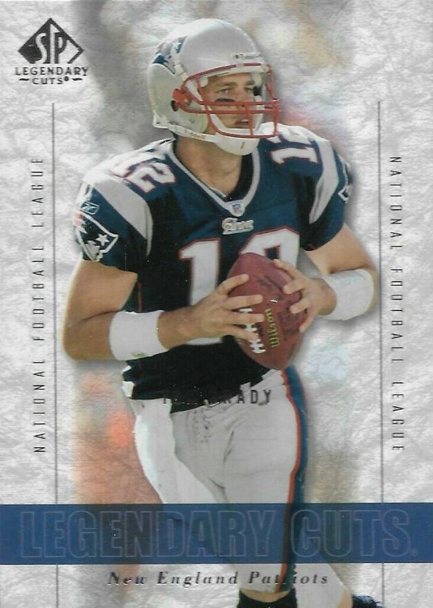 2002 SP Legendary Cuts Tom Brady #1 Football Card