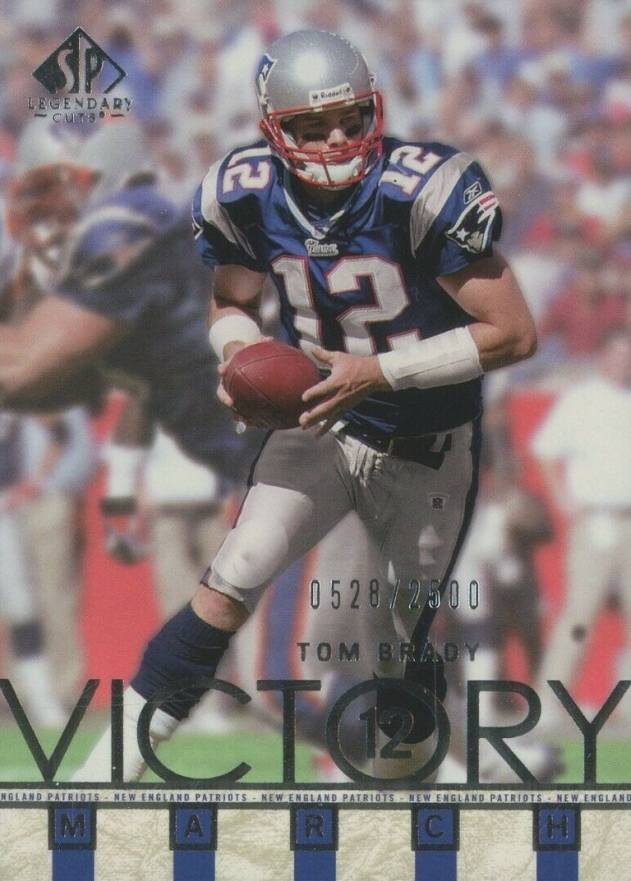 2002 SP Legendary Cuts Tom Brady #91 Football Card