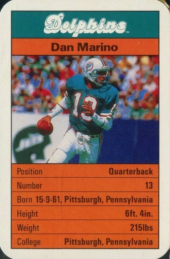 1987 Ace Fact Pack Dan Marino # Football Card