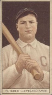 1912 Brown Backgrounds Broadleaf Henry (Hank) Butcher #22 Baseball Card