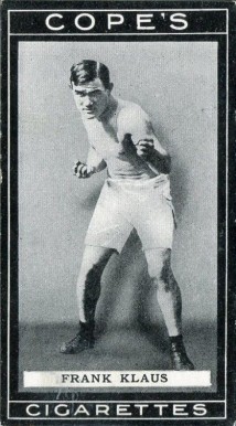 1915 Cope Brothers & Co. Boxers Frank Klaus #47 Other Sports Card
