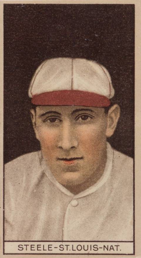 1912 Brown Backgrounds Common back William Steele # Baseball Card