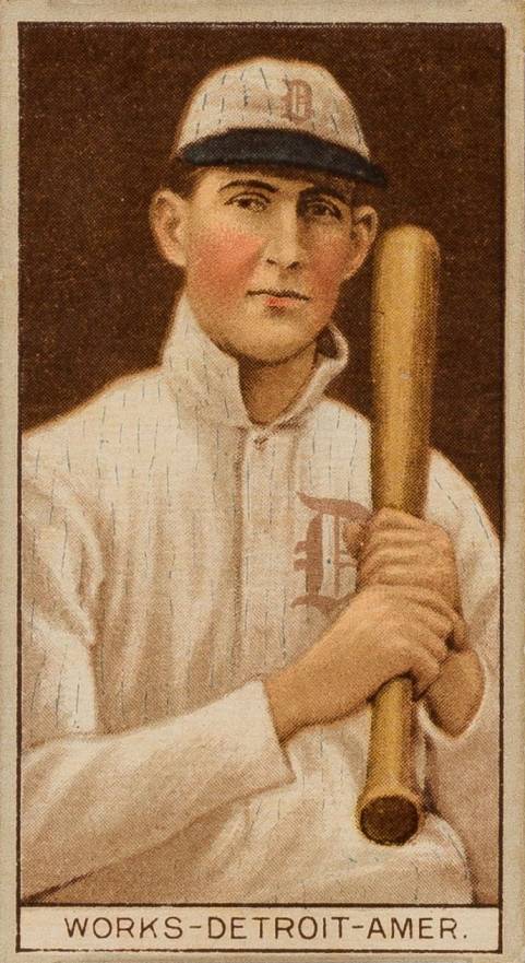 1912 Brown Backgrounds Common back Ralph Works # Baseball Card