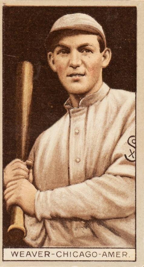 1912 Brown Backgrounds Common back George Weaver # Baseball Card