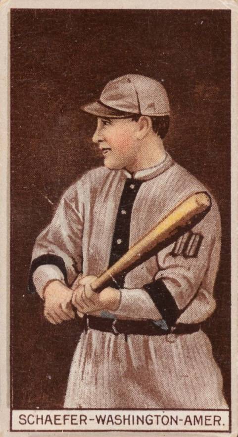 1912 Brown Backgrounds Common back Germany Schaefer # Baseball Card
