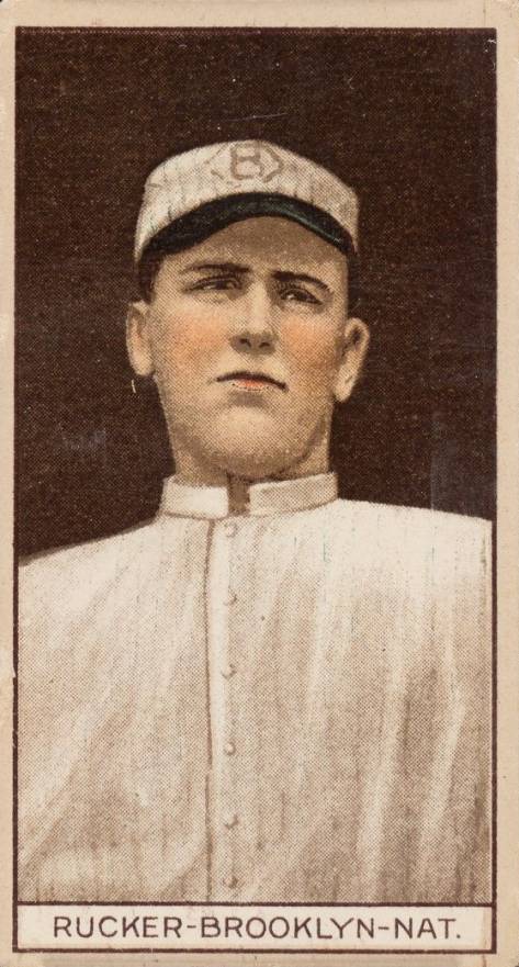 1912 Brown Backgrounds Common back Napoleon Rucker # Baseball Card