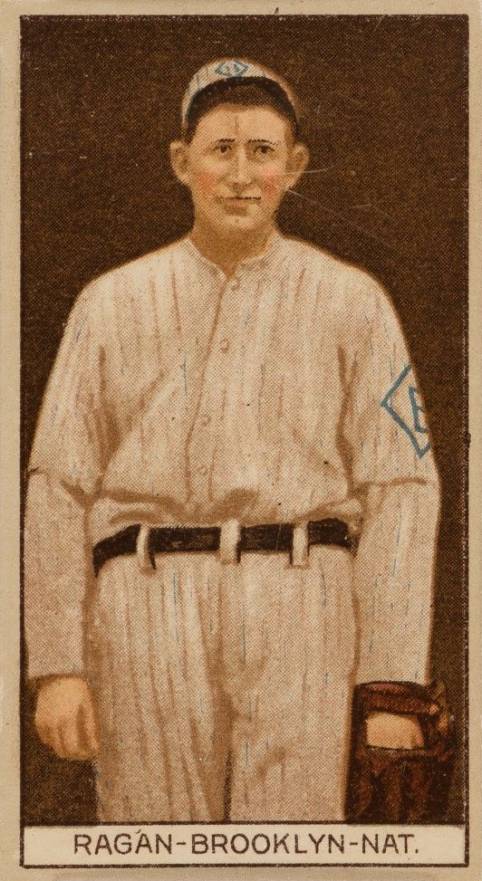 1912 Brown Backgrounds Common back Don Carlos Ragan # Baseball Card