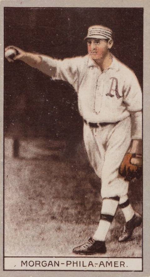 1912 Brown Backgrounds Common back Cy Morgan # Baseball Card