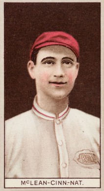 1912 Brown Backgrounds Common back Larry McLean # Baseball Card