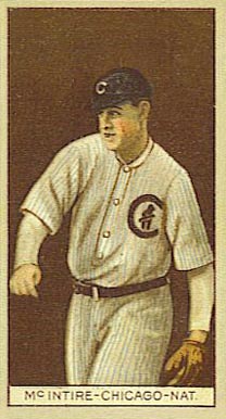 1912 Brown Backgrounds Common back McINTIRE-CHICAGO-NAT. #119 Baseball Card