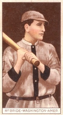 1912 Brown Backgrounds Common back George McBride # Baseball Card