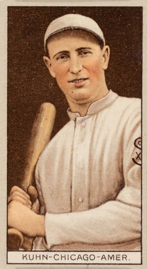1912 Brown Backgrounds Common back Red Kuhn # Baseball Card
