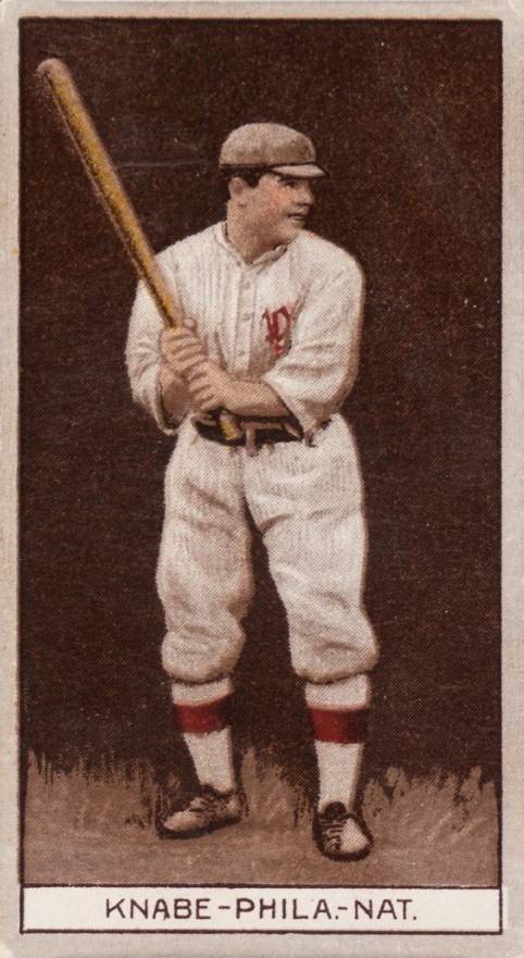1912 Brown Backgrounds Common back Otto Knabe # Baseball Card