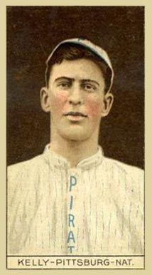 1912 Brown Backgrounds Common back Kelly-Pittsburg-Nat. # Baseball Card