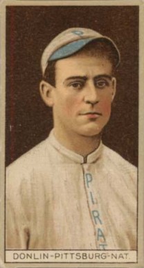 1912 Brown Backgrounds Common back DONLIN-PITTSBURG-NAT. # Baseball Card