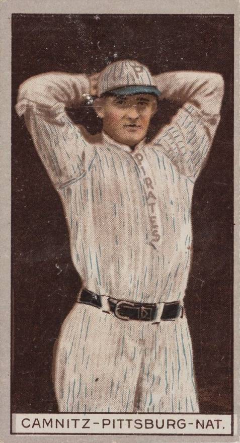 1912 Brown Backgrounds Common back CAMNITZ-PITTSBURG-NAT. # Baseball Card