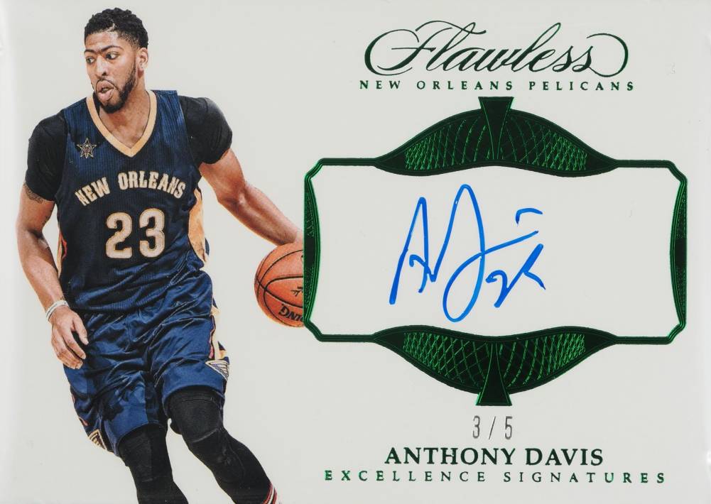 2016 Panini Flawless Excellence Signatures Anthony Davis #AD Basketball Card