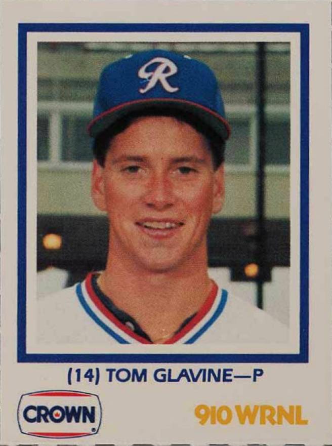 1987 Crown Oil Richmond Braves Tom Glavine #14 Baseball Card