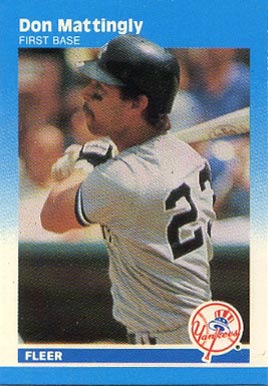 1987 Fleer Mini Don Mattingly #66 Baseball Card