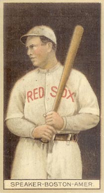 1912 Brown Backgrounds Red Cross Speaker-Boston-Amer. #170 Baseball Card