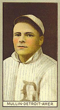 1912 Brown Backgrounds Red Cross MULLIN-DETROIT-AMER. #137 Baseball Card