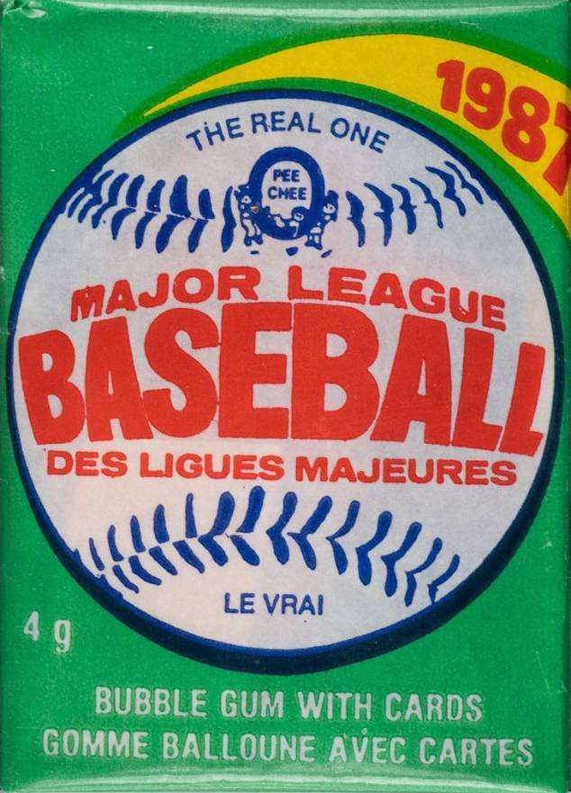 1987 O-Pee-Chee Wax Pack #WP Baseball Card