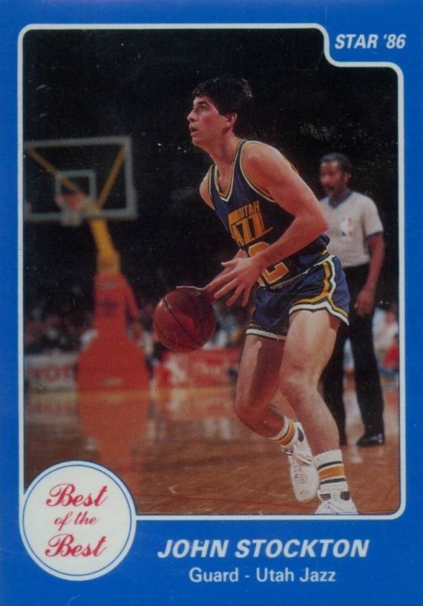 1986 Star Best Of The Best John Stockton #12 Basketball Card