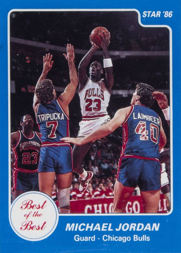1986 Star Best Of The Best Michael Jordan #9 Basketball Card