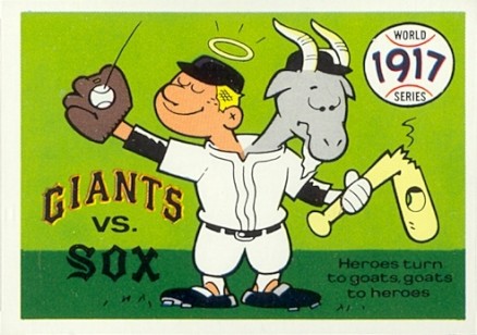 1970 Fleer World Series 1917 White Sox vs. Giants #14 Baseball Card