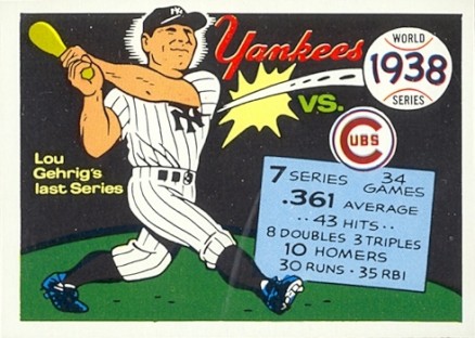 1970 Fleer World Series Yankees vs Cubs #35 Baseball Card