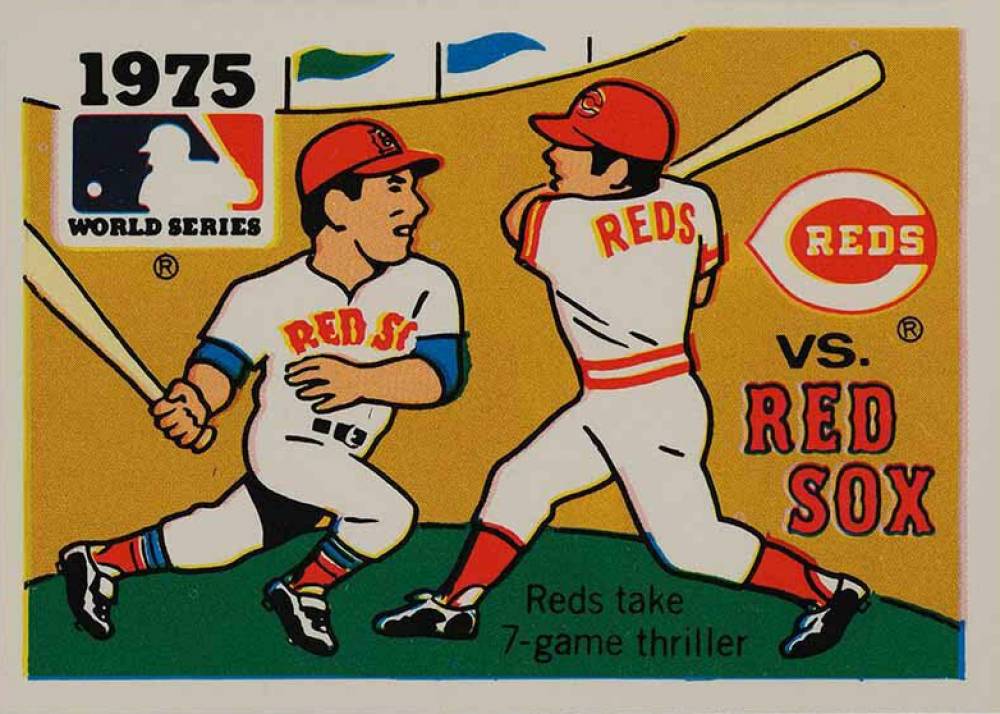1971 Fleer World Series (Black Back) 1975 Reds vs. Red Sox #73 Baseball Card