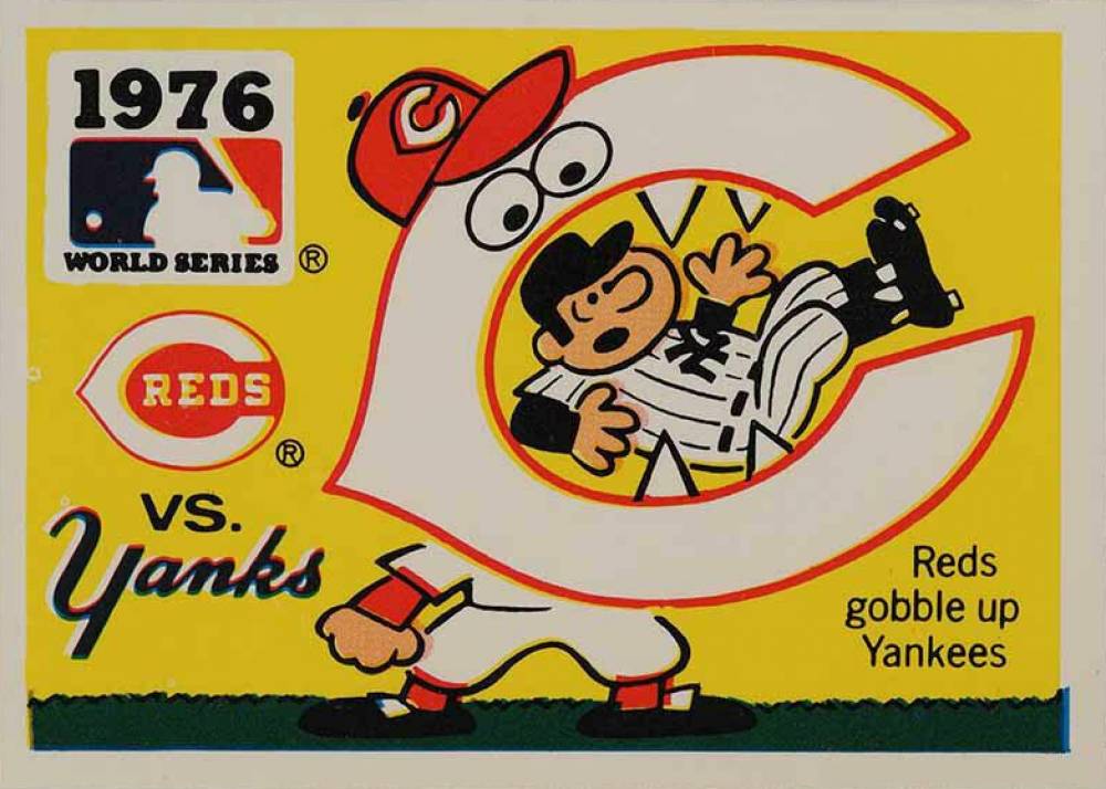 1971 Fleer World Series (Black Back) 1976 Reds vs. Yankees #74 Baseball Card
