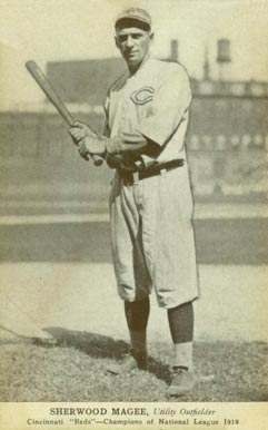 1919 Cincinnati Reds Postcards Sherwood Magee # Baseball Card