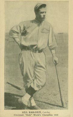 1919 Cincinnati Reds Postcards Bill Rariden # Baseball Card