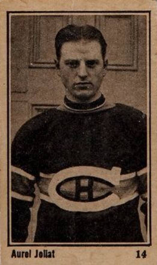 1924 Maple Crispette Aurel Joliat #14 Hockey Card
