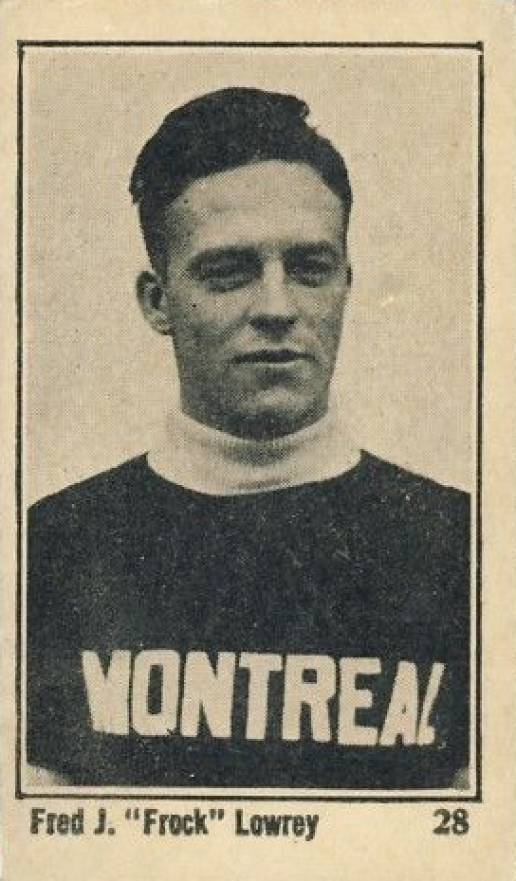 1924 Maple Crispette Fred Lowrey #28 Hockey Card