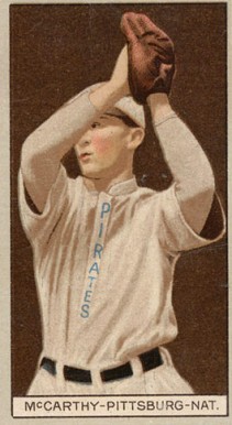 1912 Brown Backgrounds Red Cycle Alexander McCarthy #116 Baseball Card