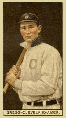 1912 Brown Backgrounds Red Cycle Gregg-Cleveland-Amer. #70 Baseball Card