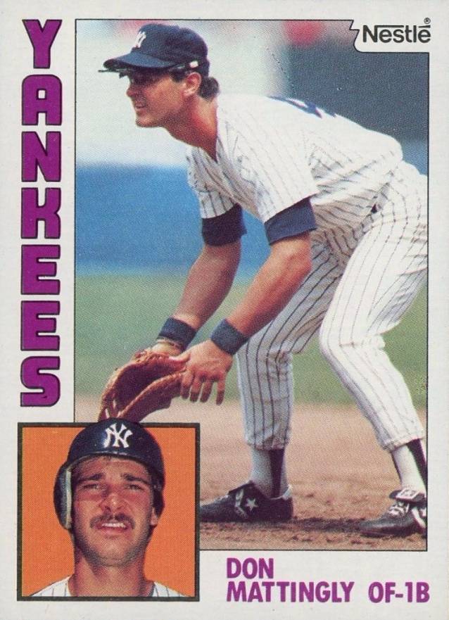 1984 Topps Nestle Hand Cut Don Mattingly #8 Baseball Card