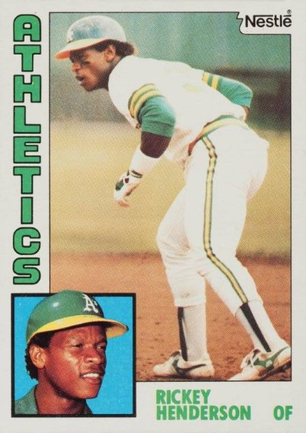 1984 Topps Nestle Hand Cut Rickey Henderson #230 Baseball Card