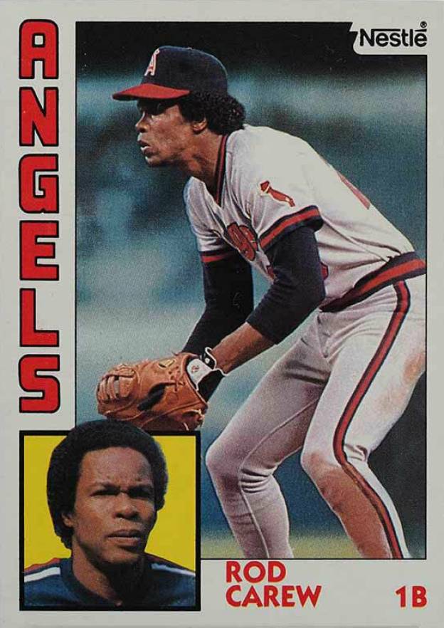 1984 Topps Nestle Hand Cut Rod Carew #600 Baseball Card