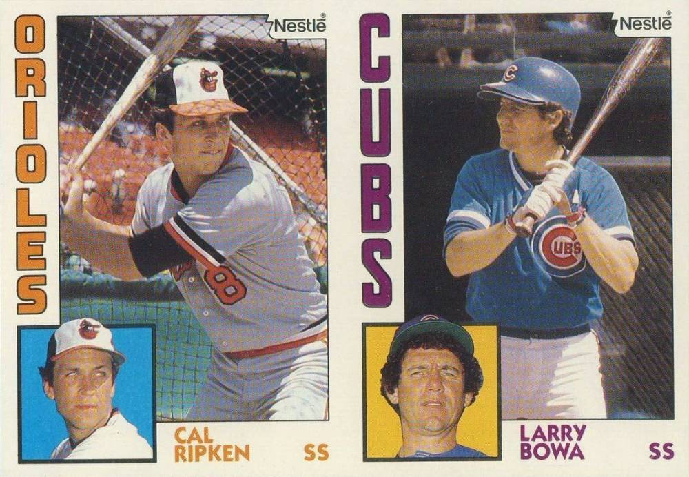 1984 Topps Nestle Hand Cut Cal Ripken Jr./Larry Bowa # Baseball Card