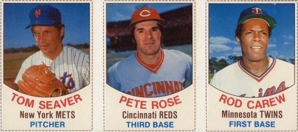 1977 Hostess Tom Seaver/Pete Rose/Rod Carew # Baseball Card