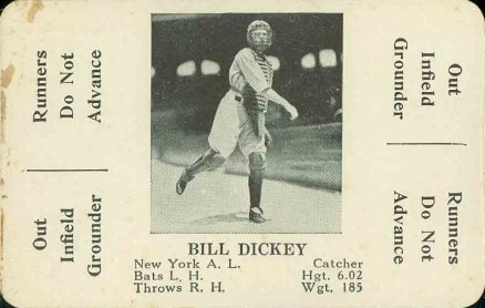 1936 S & S Game Bill Dickey #14 Baseball Card