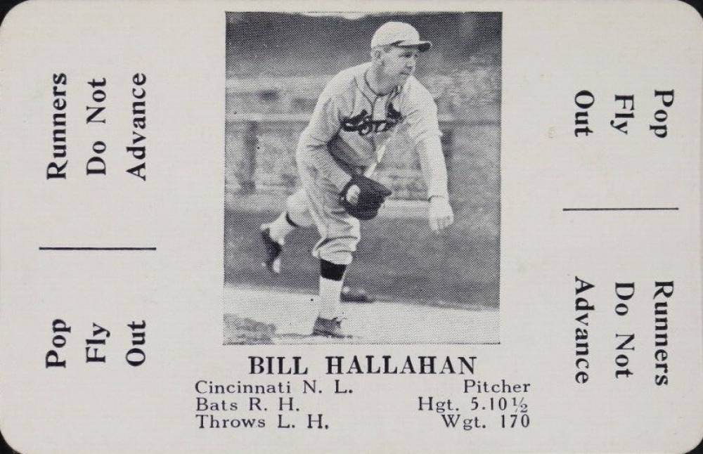 1936 S & S Game Bill Hallahan #28 Baseball Card