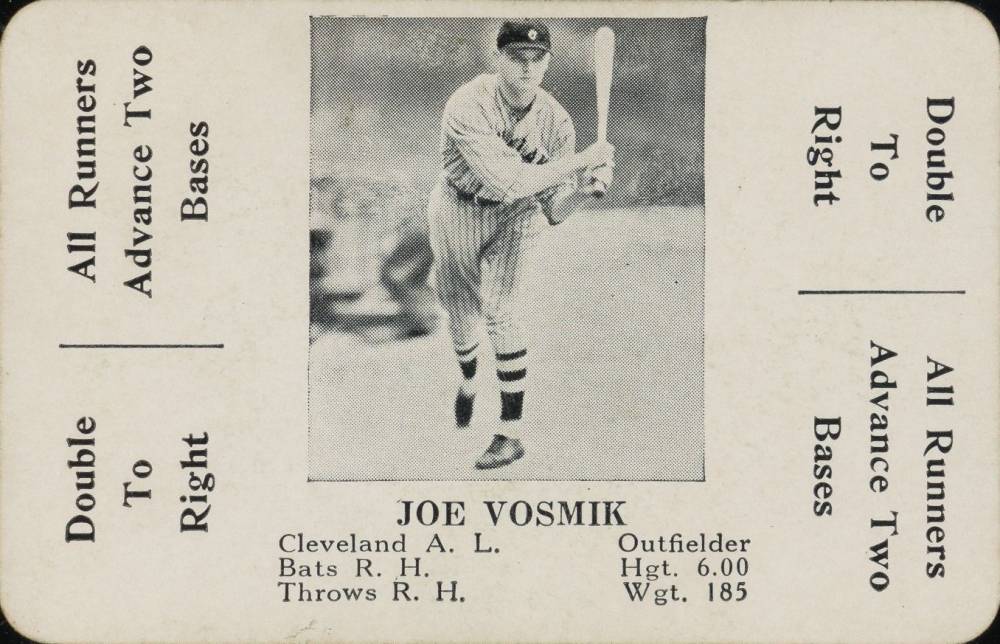 1936 S & S Game Joe Vosmik #48 Baseball Card