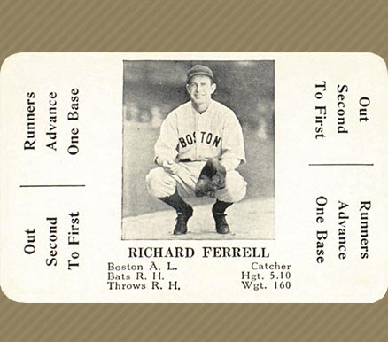 1936 S & S Game Richard Ferrell #17 Baseball Card
