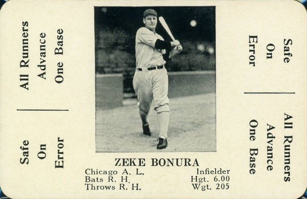 1936 S & S Game Zeke Bonura #3 Baseball Card